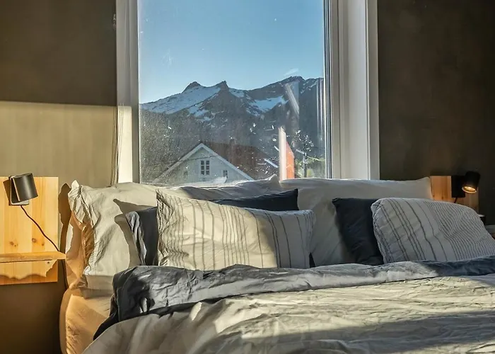 公寓 Lofoten Oceanfront Panoramic